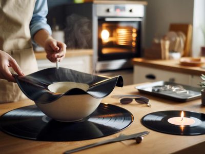 Genius Trick: How Scratched Vinyl Records Become Stylish Decor Bowls in 5 Minutes